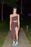 Conjunto Top e Saia Longa